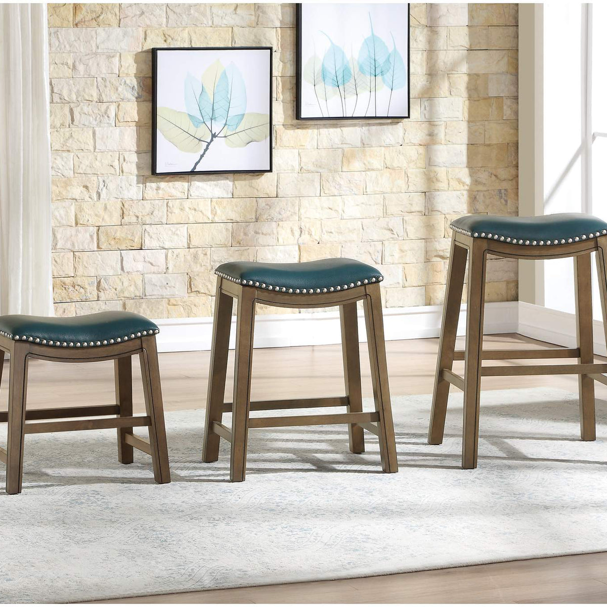 5682GEN-29 Ordway 29 Pub Height Stool, Green