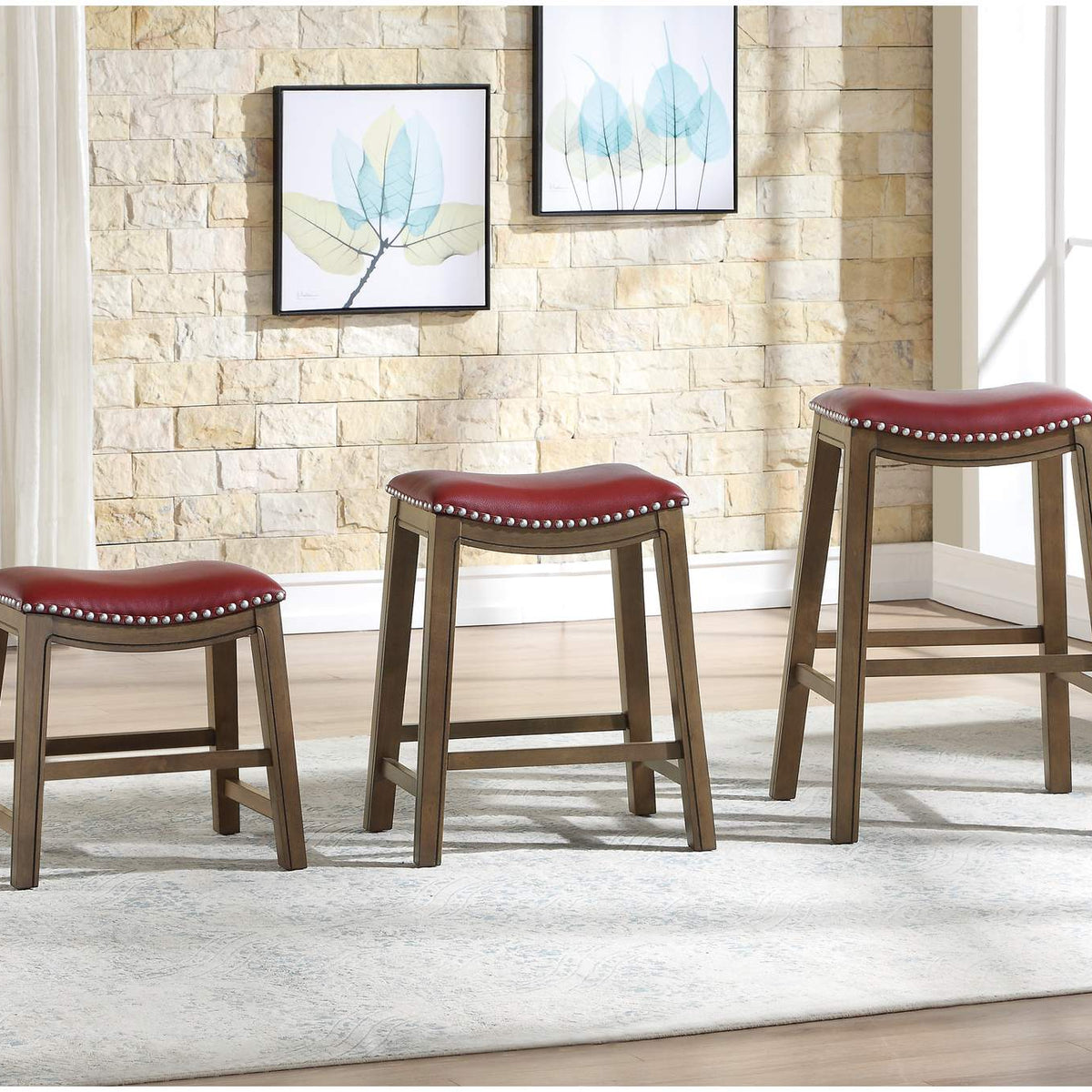 5682RED-24 Ordway 24 Counter Height Stool, Red