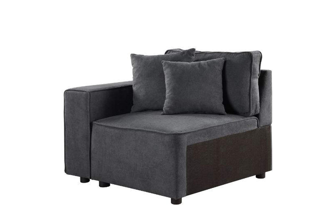 56871 Silvester Modular - Left Facing Chair with 2 Pillows