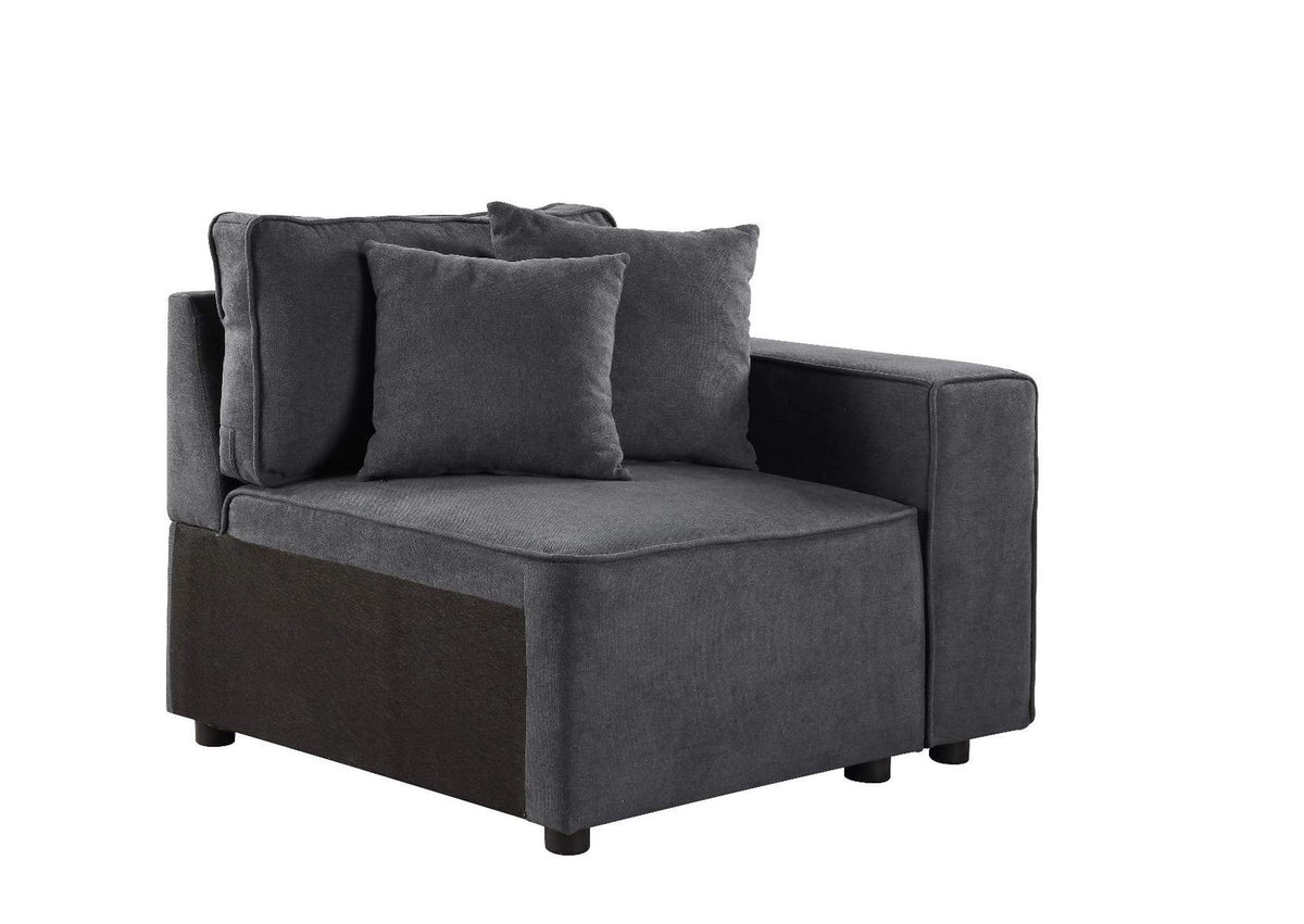 56872 Silvester Modular - Right Facing Chair with 2 Pillows