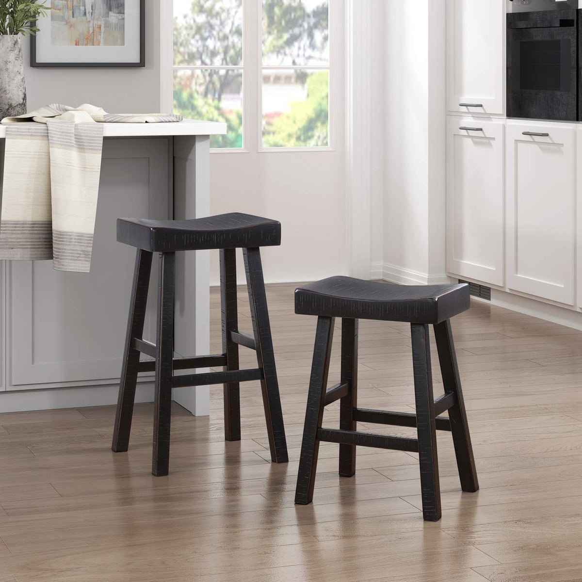 5687BLK-24 Caspian Counter Height Stool