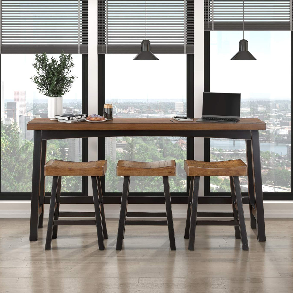 5687BTT-24 Caspian Counter Height Stool