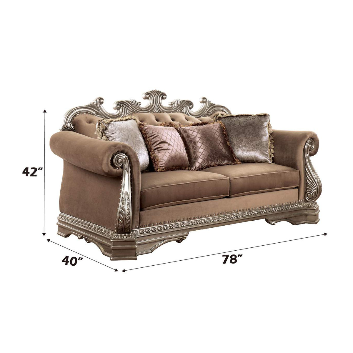 56931 Northville Loveseat with 4 Pillows