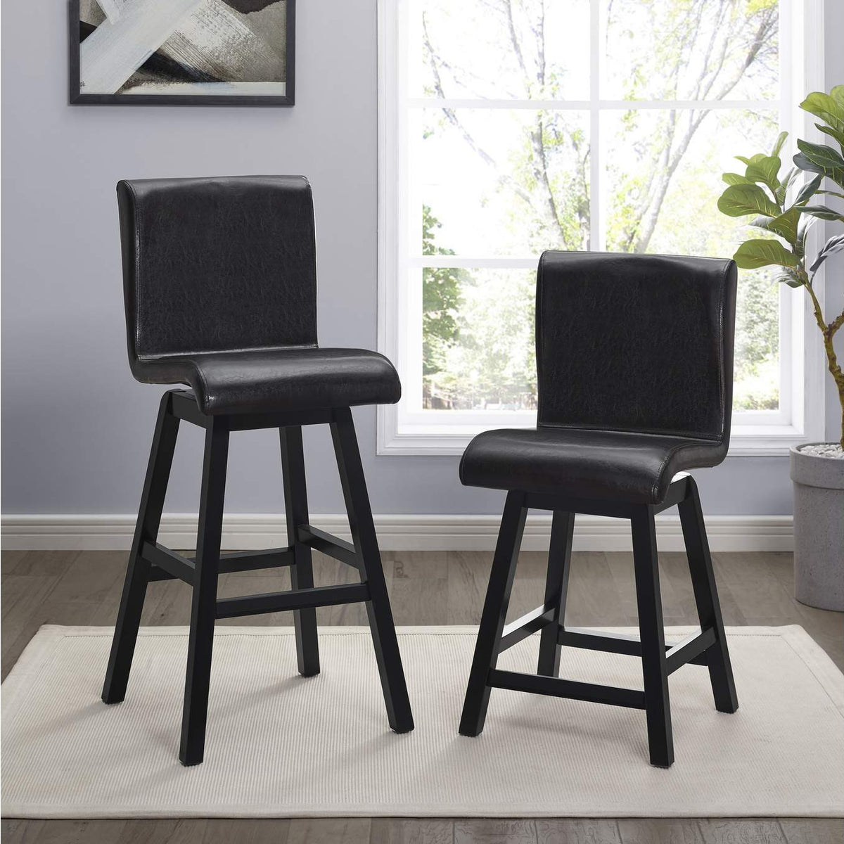 5708-24DB3A Hillshaw Swivel Counter Height Chair
