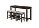 5713ES Connected 4 Piece Counter Height Set