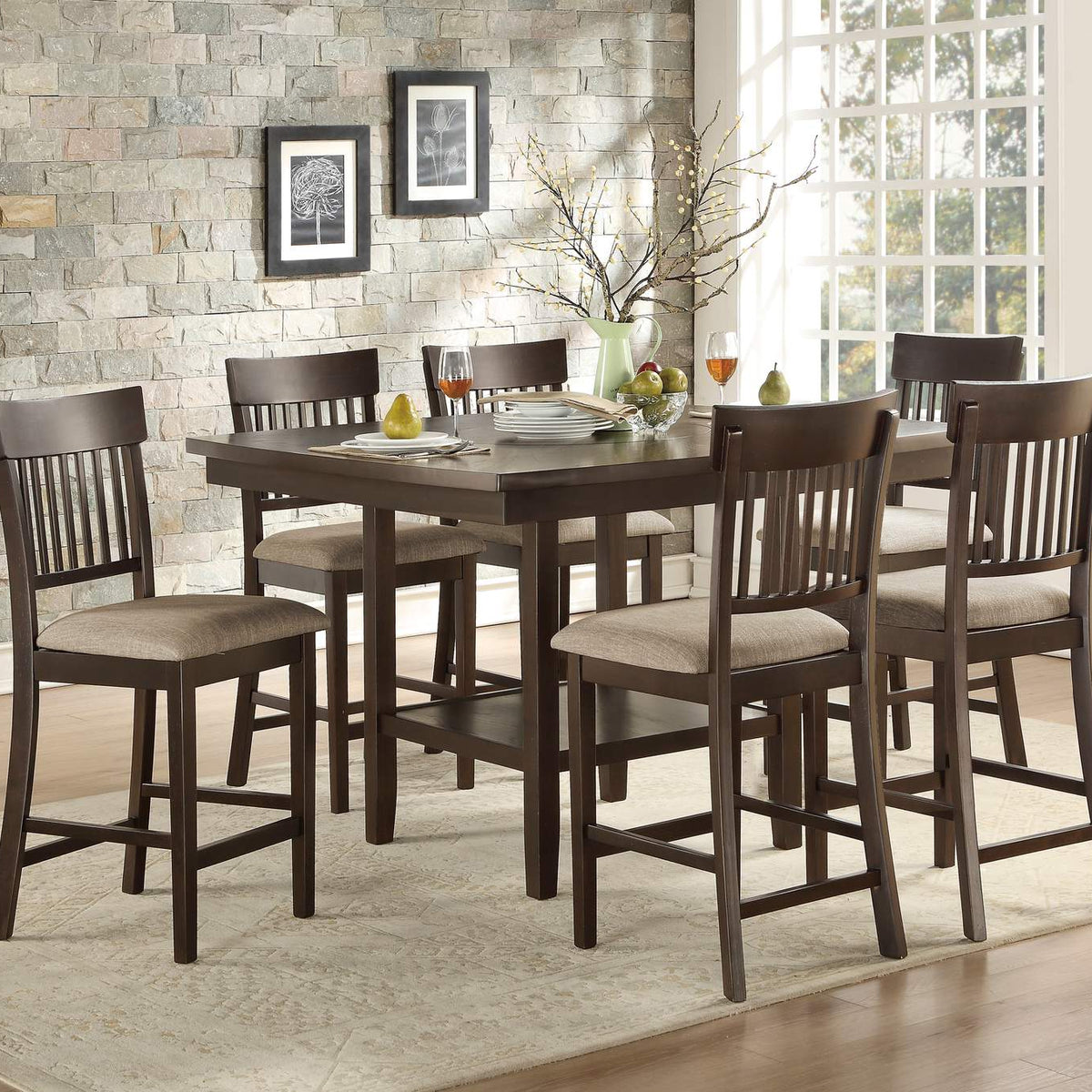 5716-24S2 Balin Counter Height Chair, Double X Back