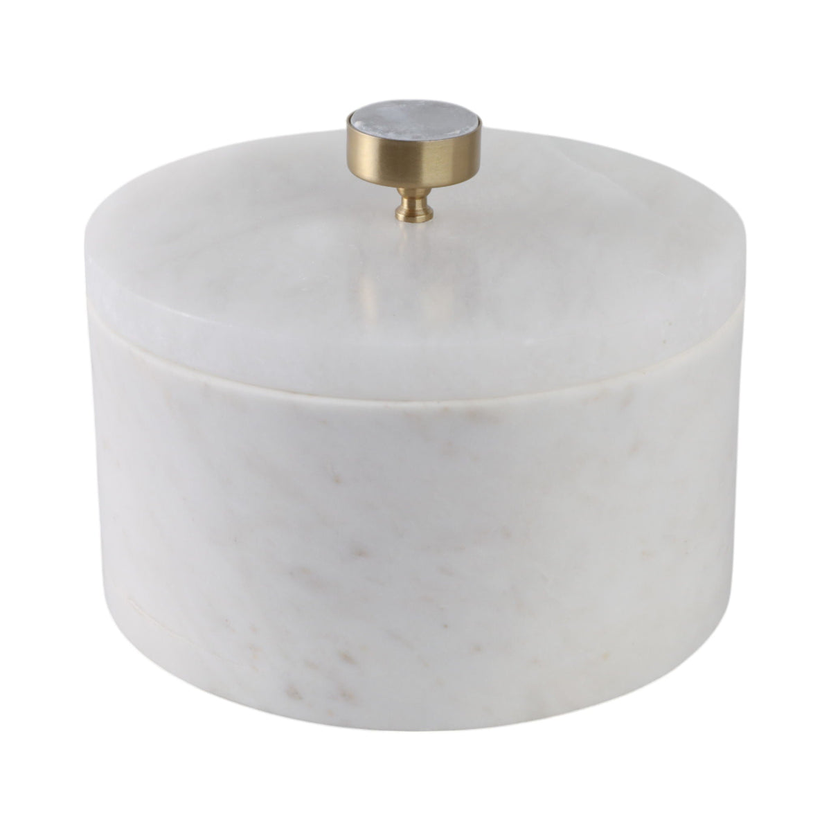 Vero Large Alabaster And Marble Box - White