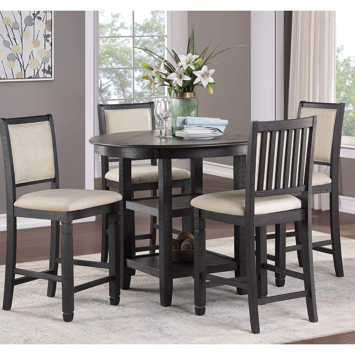 5800BK-36 Asher Counter Height Table