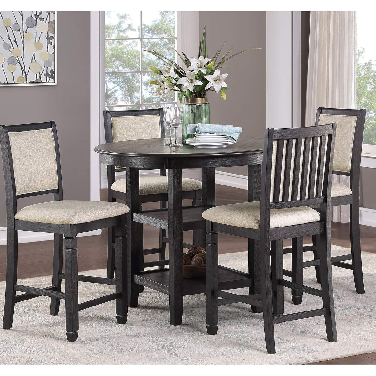 5800BK-24 Asher Counter Height Chair