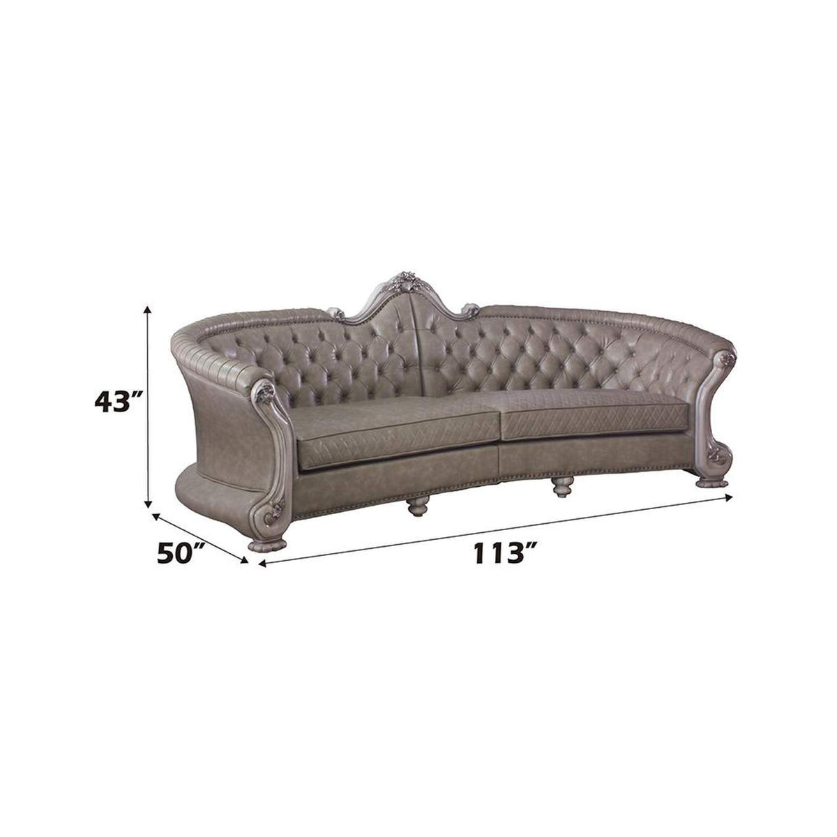 58170 Dresden Sofa with 5 Pillows