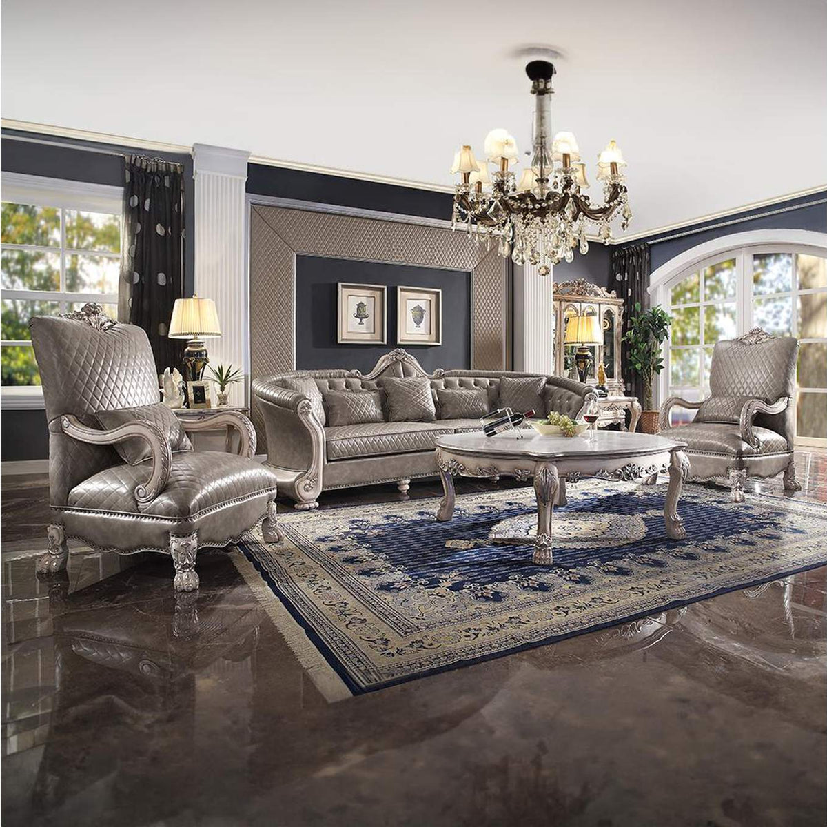 58170 Dresden Sofa with 5 Pillows