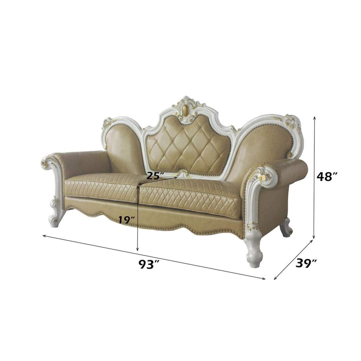 58210 Picardy Sofa with 5 Pillows