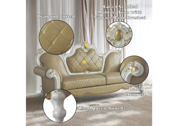 58210 Picardy Sofa with 5 Pillows