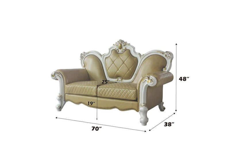 58211 Picardy Loveseat with 3 Pillows