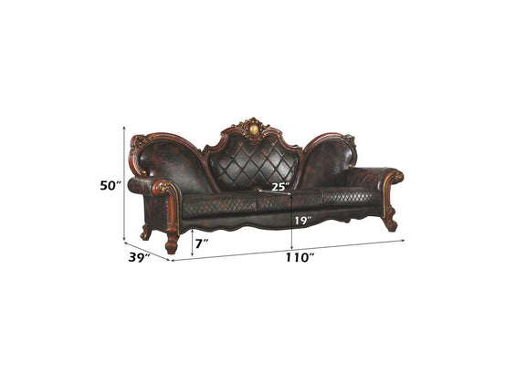 58220 Picardy Oversized Sofa with 5 Pillows
