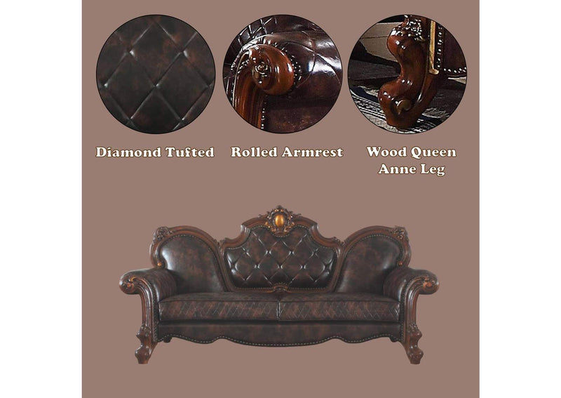 58221 Picardy Sofa with 3 Pillows