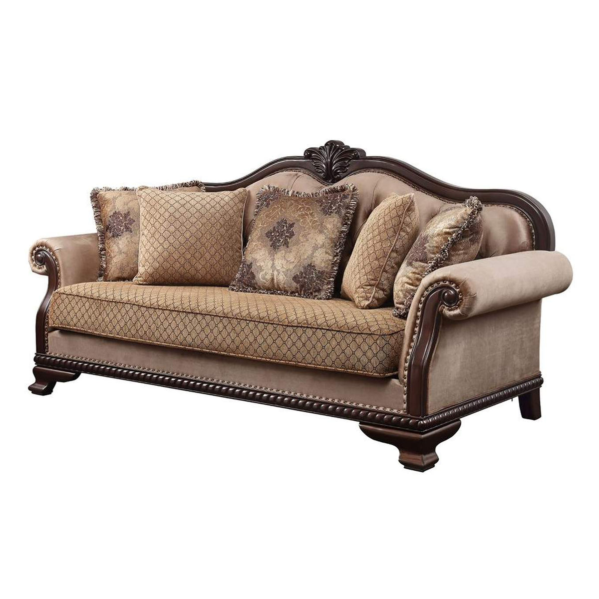 58265 Chateau De Ville Sofa with 5 Pillows - Same Lv01588