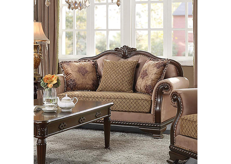 58266 Chateau De Ville Loveseat with 3 Pillows - Same Lv01589