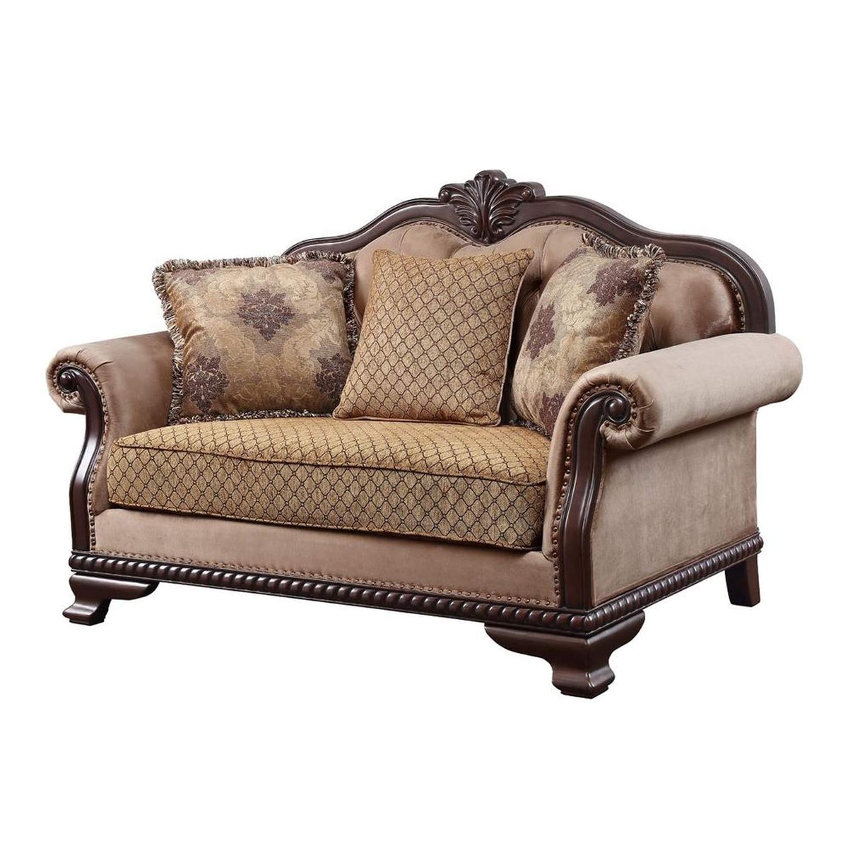 58266 Chateau De Ville Loveseat with 3 Pillows - Same Lv01589