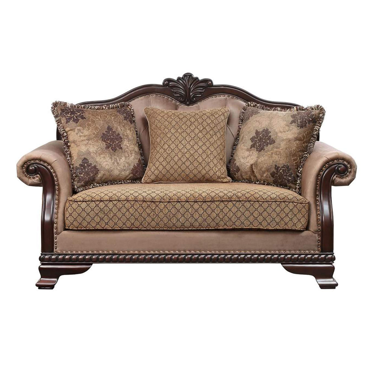 58266 Chateau De Ville Loveseat with 3 Pillows - Same Lv01589