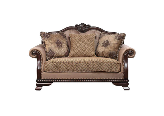 58266 Chateau De Ville Loveseat with 3 Pillows - Same Lv01589
