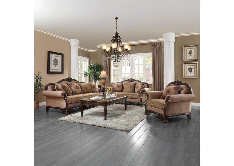 58266 Chateau De Ville Loveseat with 3 Pillows - Same Lv01589