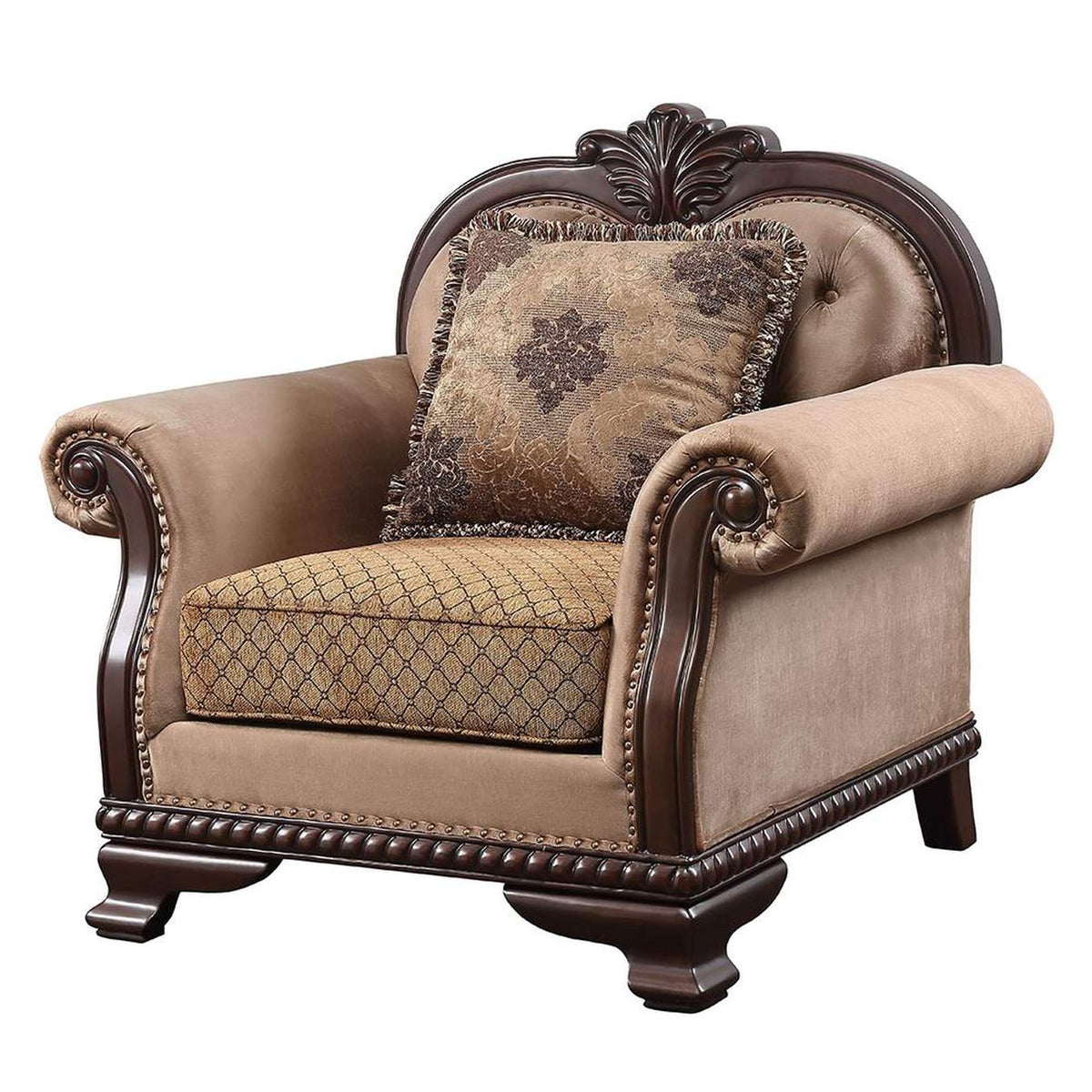 58267 Chateau De Ville Chair with Pillow - Same Lv01590