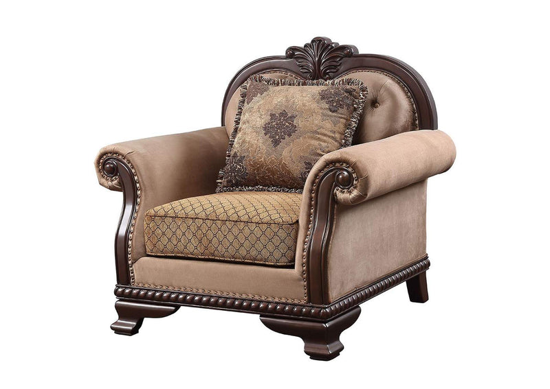 58267 Chateau De Ville Chair with Pillow - Same Lv01590