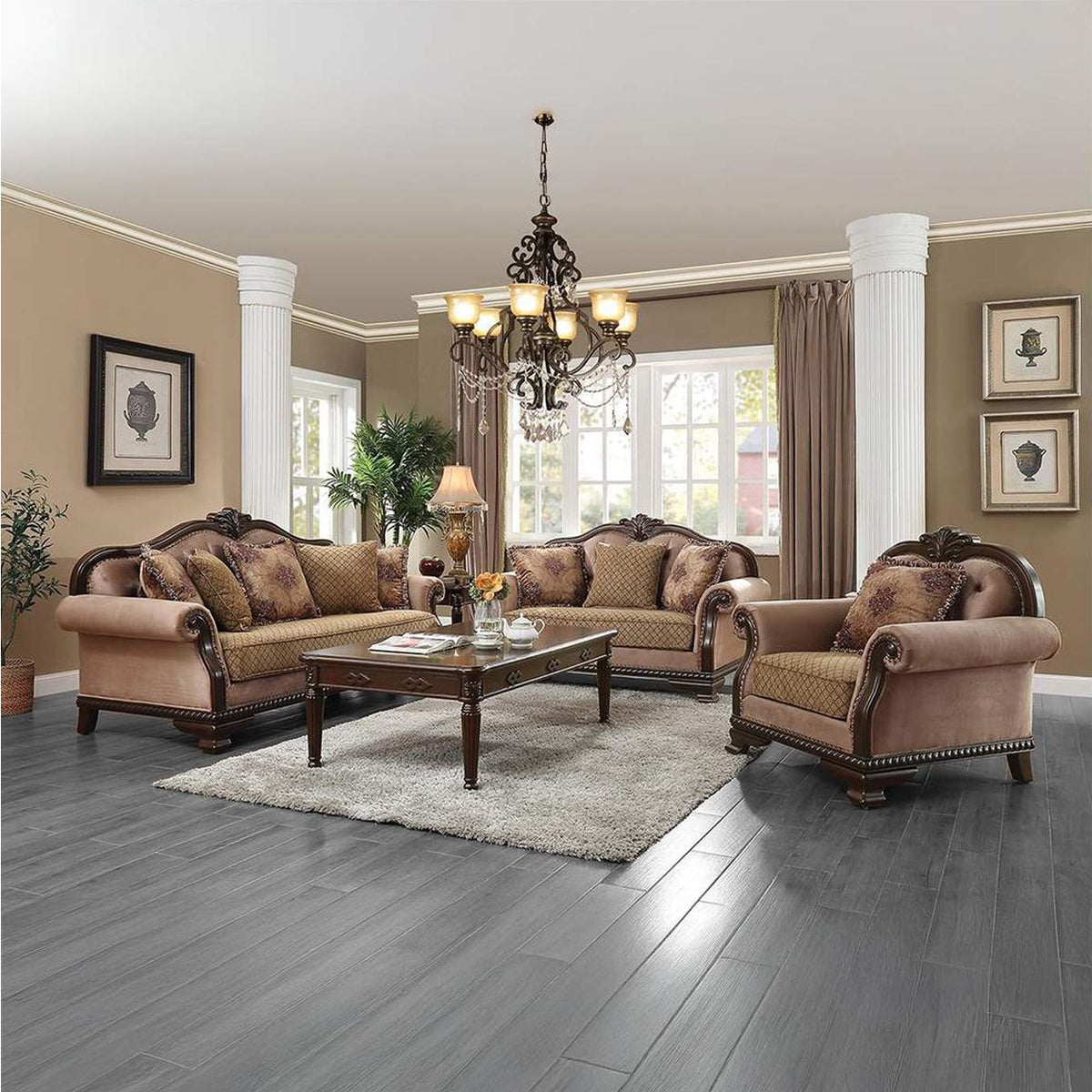 58267 Chateau De Ville Chair with Pillow - Same Lv01590