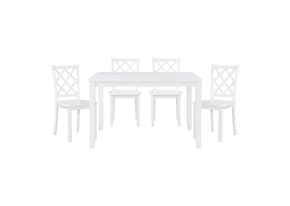 5892WT Astoria 5 Piece Dinette Set