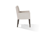 FPBL64B Modesto Upholstered Arm Chair In Abalone Linen And French Roast (Set of 2)