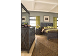 7YC9L7 Yosemite Solid Wood Panel Bed In Cafe
