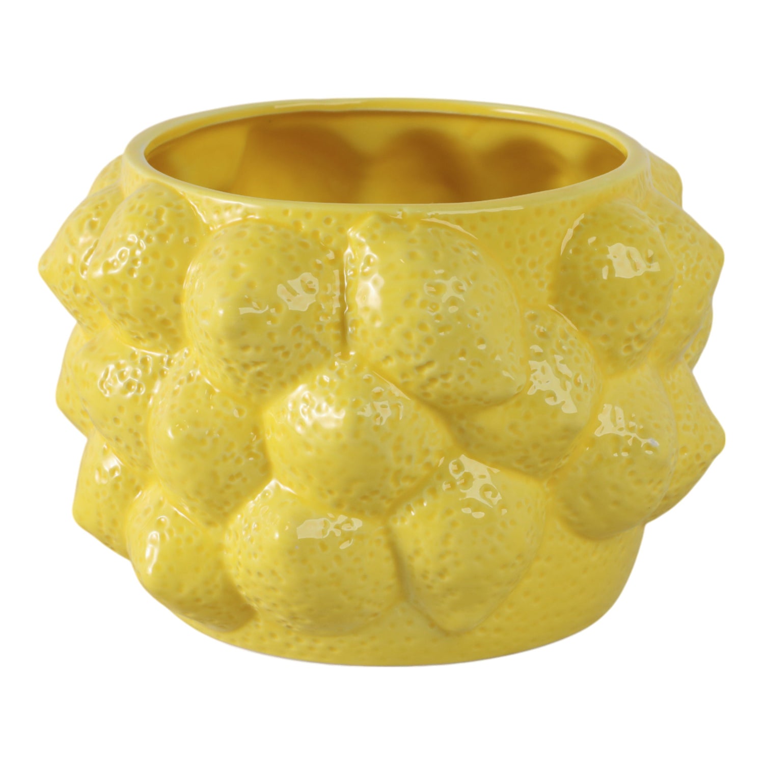 8" Flower Pot - Yellow