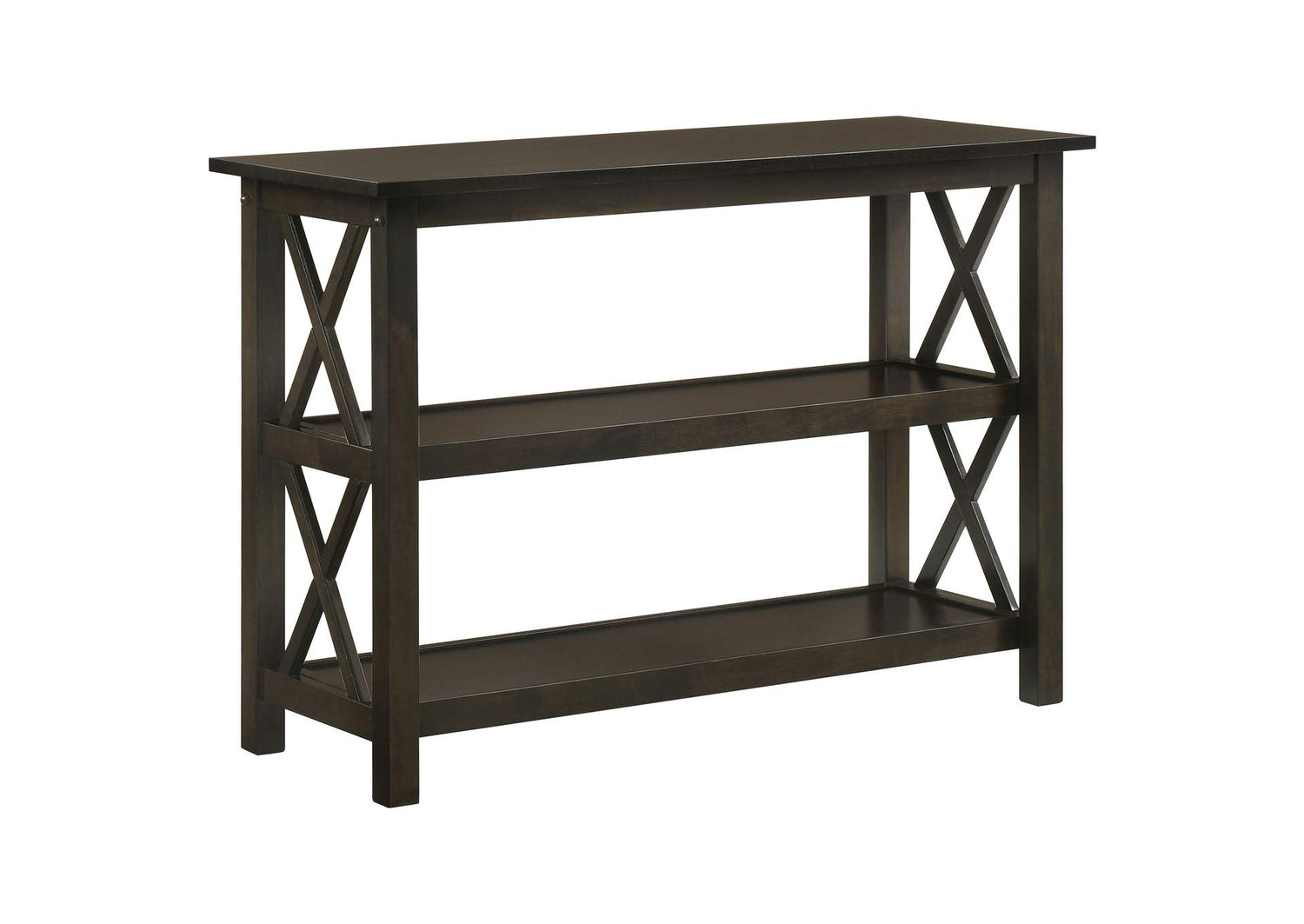 Rachelle 2-shelf Wood Entryway Console Table Deep Merlot