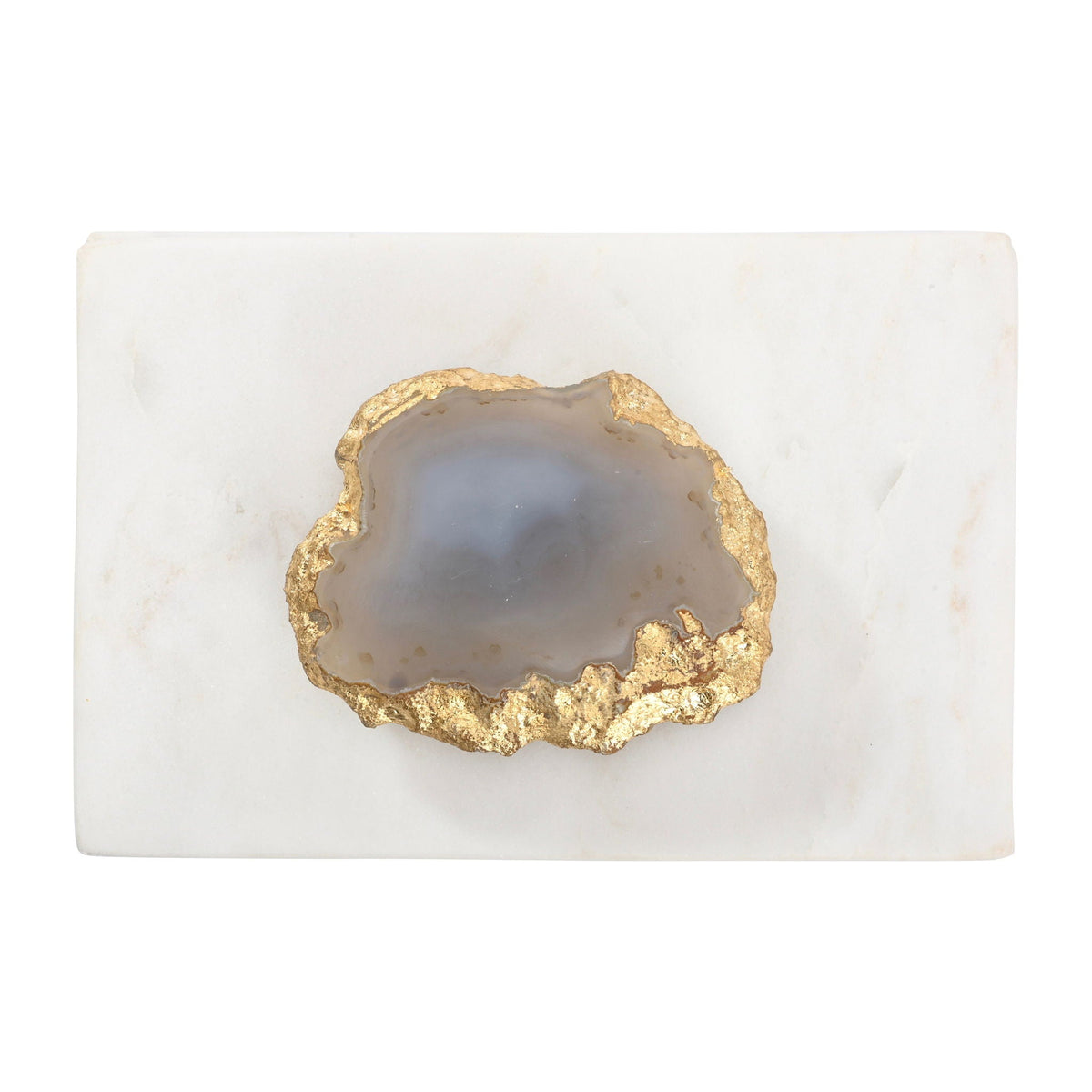 Marble 6 x 4" Box With Agate Top - Multi