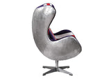 59835 Brancaster British Flag Accent Chair with Swivel