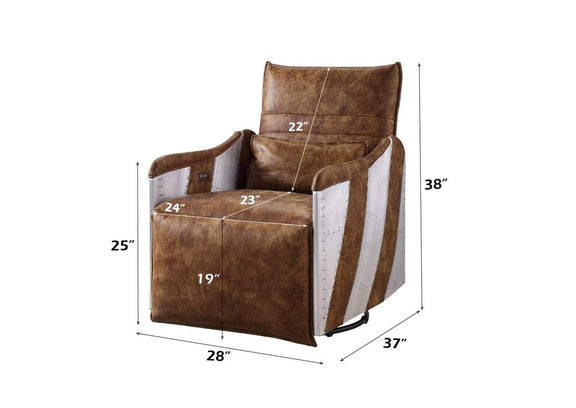 59942 Qalurne Power Motion Recliner with Swivel