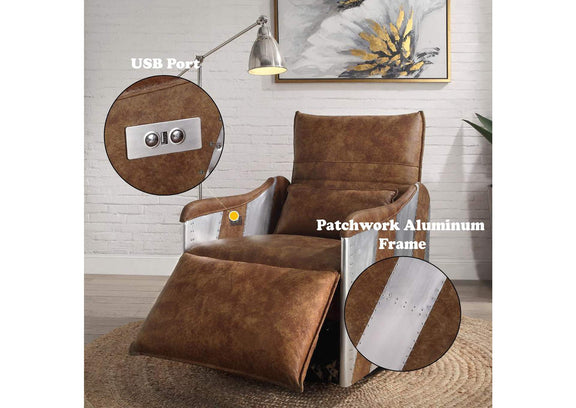 59942 Qalurne Power Motion Recliner with Swivel
