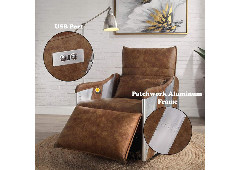 59942 Qalurne Power Motion Recliner with Swivel