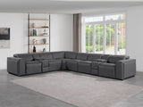 1224 - 8-Piece U-Shaped Sectional Sofa In With 4 Power Recliners & Power Headrests