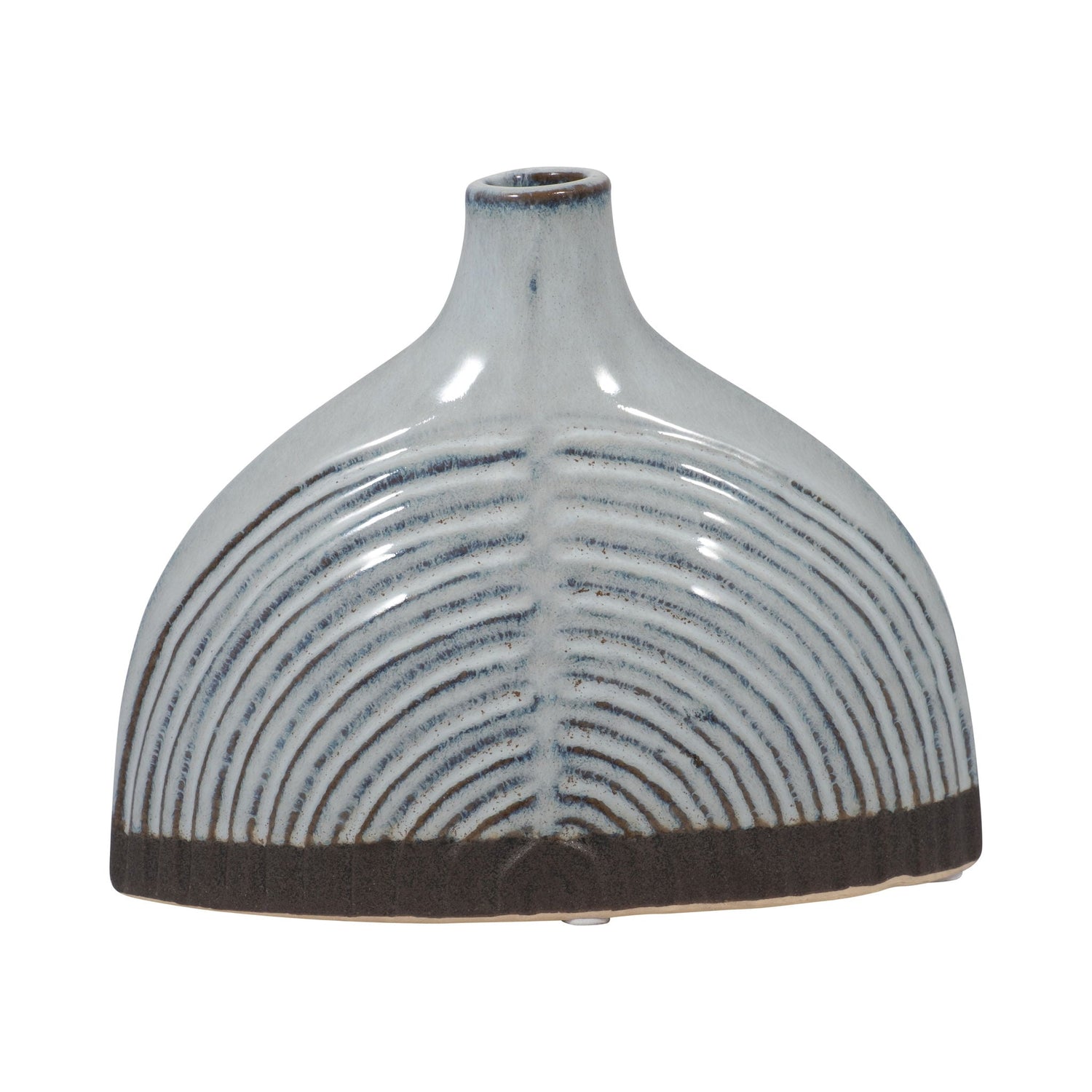 Ceramic 6" Half Dome Arch Vase - Blue