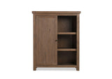8FJ819BS Autumn Sliding Door Bookcase In Flint Oak