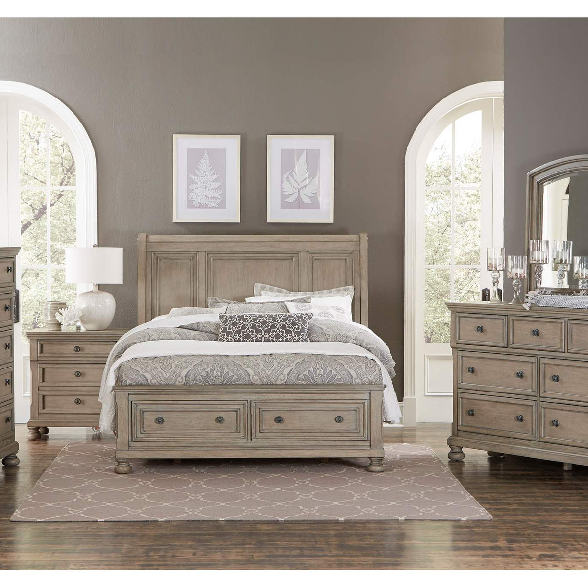 2259GY-5 Bethel Dresser, Hidden Drawer