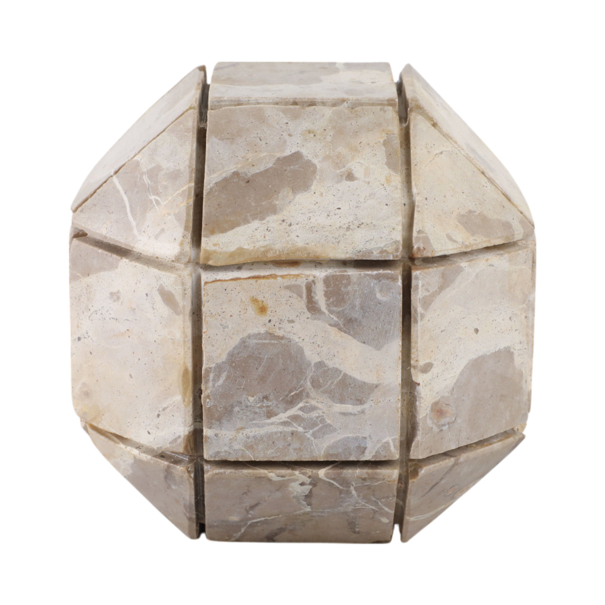 Pompano Large Marble Sphere - Beige
