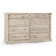 Adelaide - 9 Drawer Dresser - Natural Cream Wash