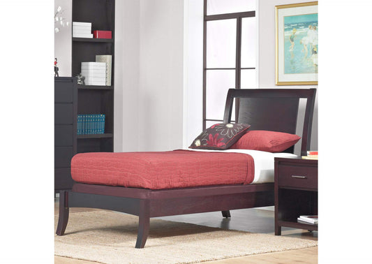 NV23L3 Nevis Wood Sleigh Bed In Espresso