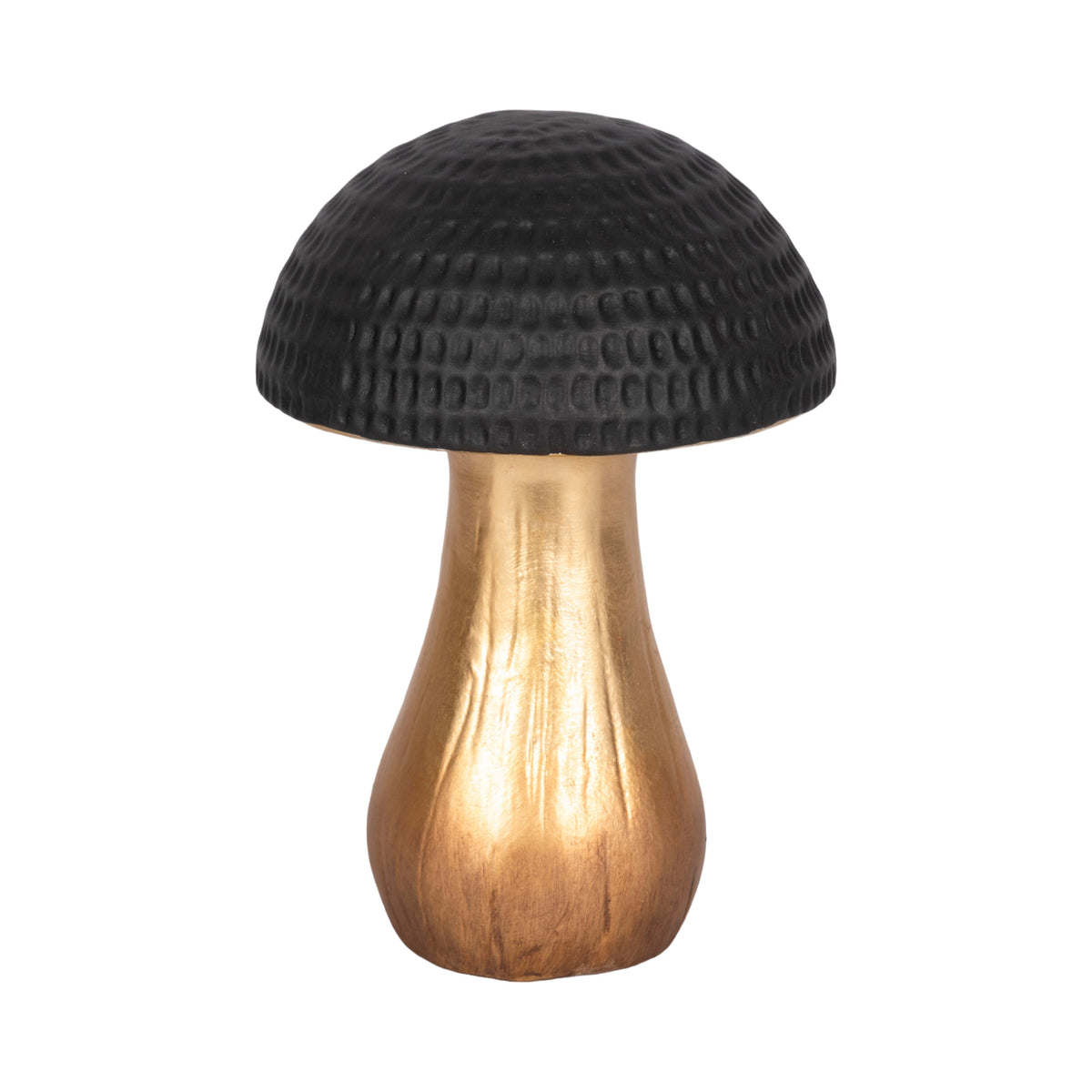 Hammered Top Mushroom - Black / Gold