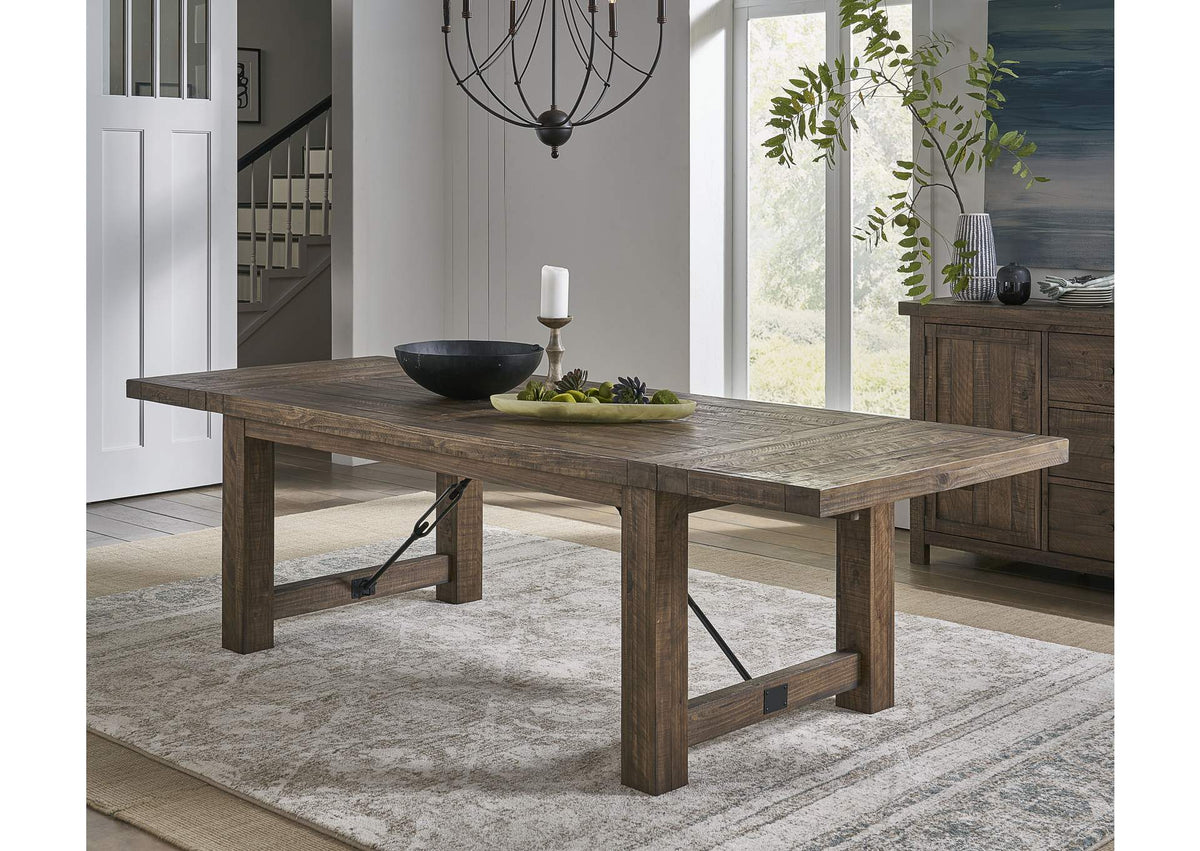 8FJ861 Autumn Solid Wood Extending Dining Table In Flink Oak