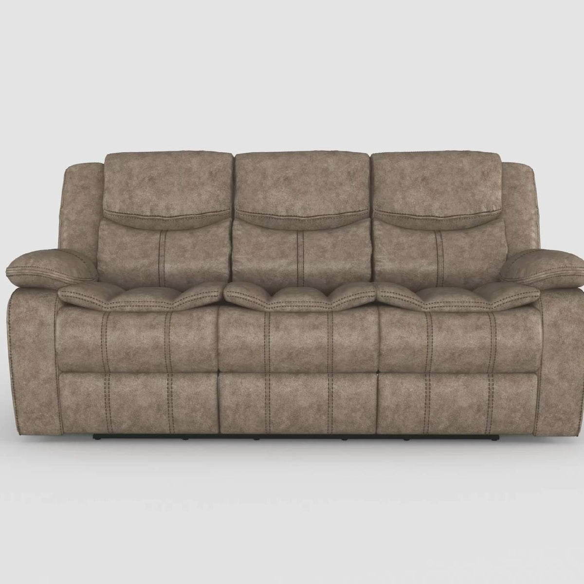 8230BLK-3 Bastrop Double Reclining Sofa