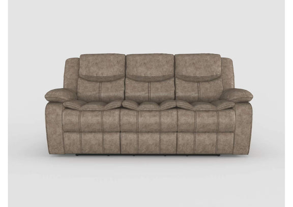 8230BLK-3 Bastrop Double Reclining Sofa